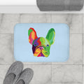 Colorful Dog Bath Mat — Non-Slip 24x17" Microfiber Bathroom Rug