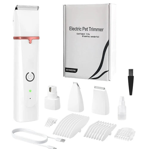 4-in-1 Pet Grooming Kit — Dog & Cat Nail Trimmer and Hair Clipper