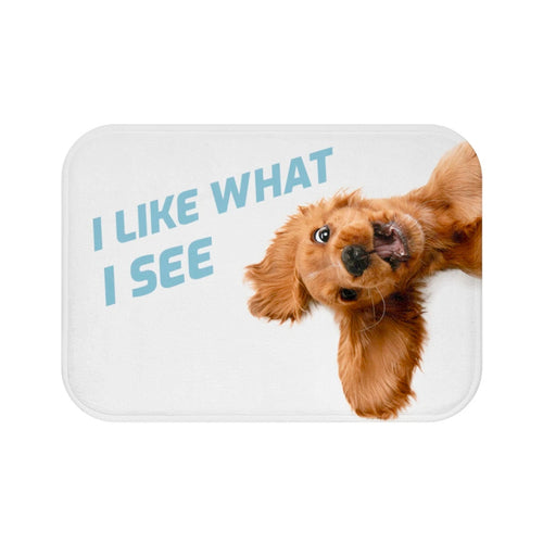 Funny Dog Bath Mat — Non-Slip 24x17" Microfiber Bathroom Rug